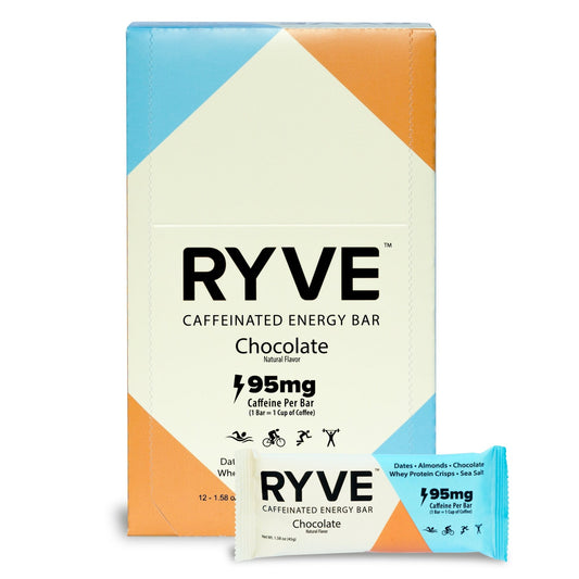 Caffeinated Chocolate Energy Bar (12 - Pack) - RYVE